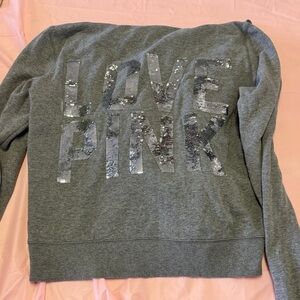 PINK Victoria's Secret Gray Sequin Jacket